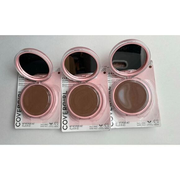 Covergirl Clean Fresh Healthy Look Pressed Powder in 220 Deep Lot of 3 - Picture 2 of 3